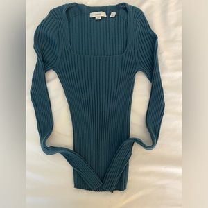 Vince square neck ribbed top